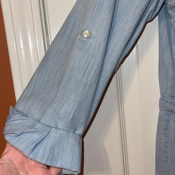 Old Navy denim button up dress size small - Picture 3 of 4